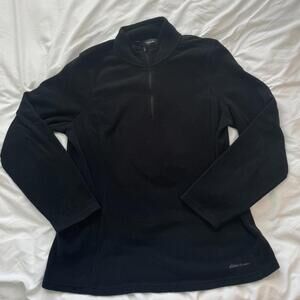 Eddie Bauer Women's‎ Black Quarterzip